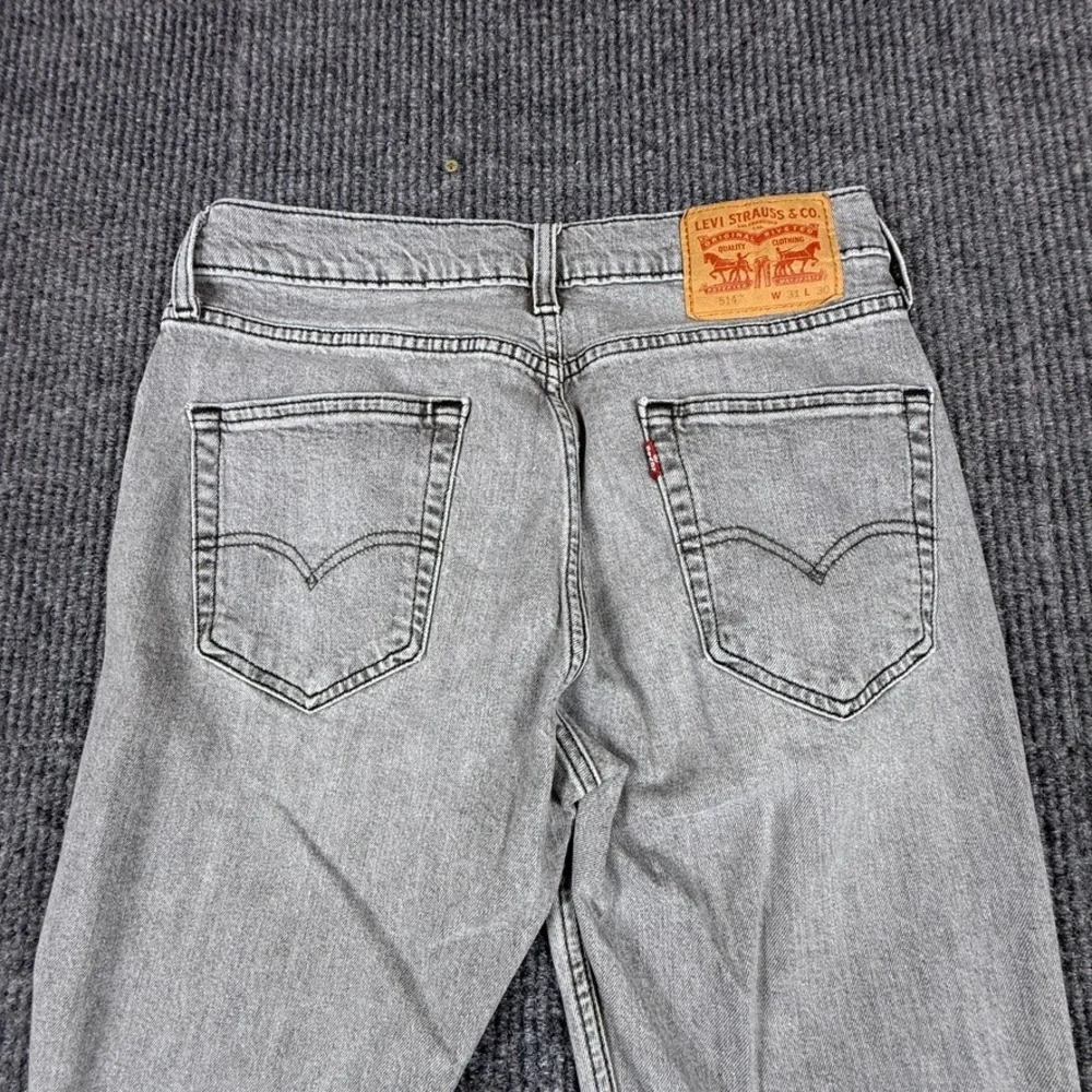 Levis 514 Straight Fit Grey Denim Jeans Mens 31x30 00514-1660
